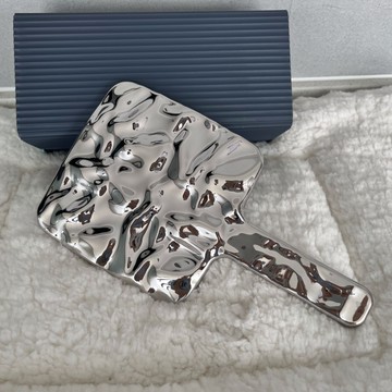 波光鏡 手持鏡 小鏡子 手持化妝鏡 化妝鏡 波浪鏡 隨身攜帶小鏡子 手拿補妝鏡 手柄鏡 手拿鏡 補妝鏡