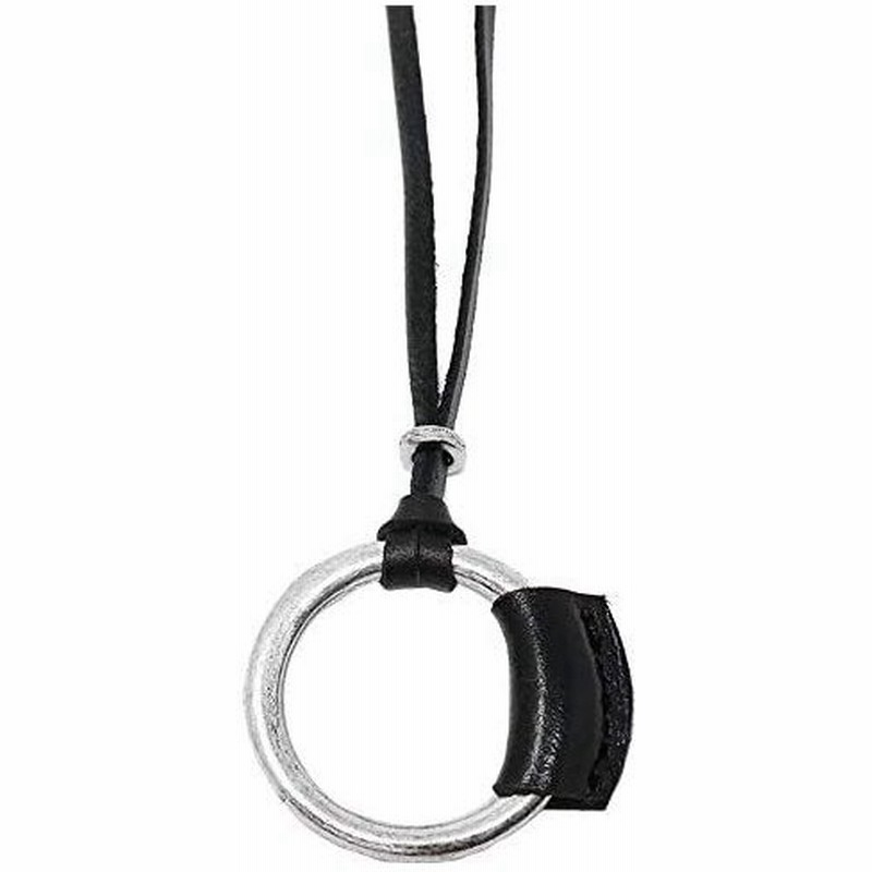 S W P シンプル リング レザー メンズ ネックレス リングネックレス 革ひも ロングネックレス メガネホルダー ブラック ブラック 通販 Lineポイント最大1 0 Get Lineショッピング