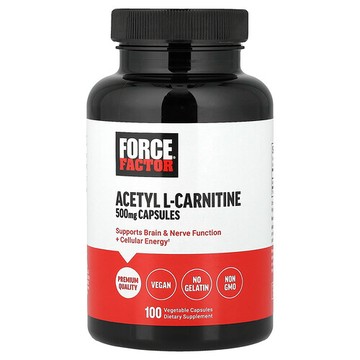 Force Factor, 乙醯 L-肉鹼，500 毫克，100 粒素食膠囊