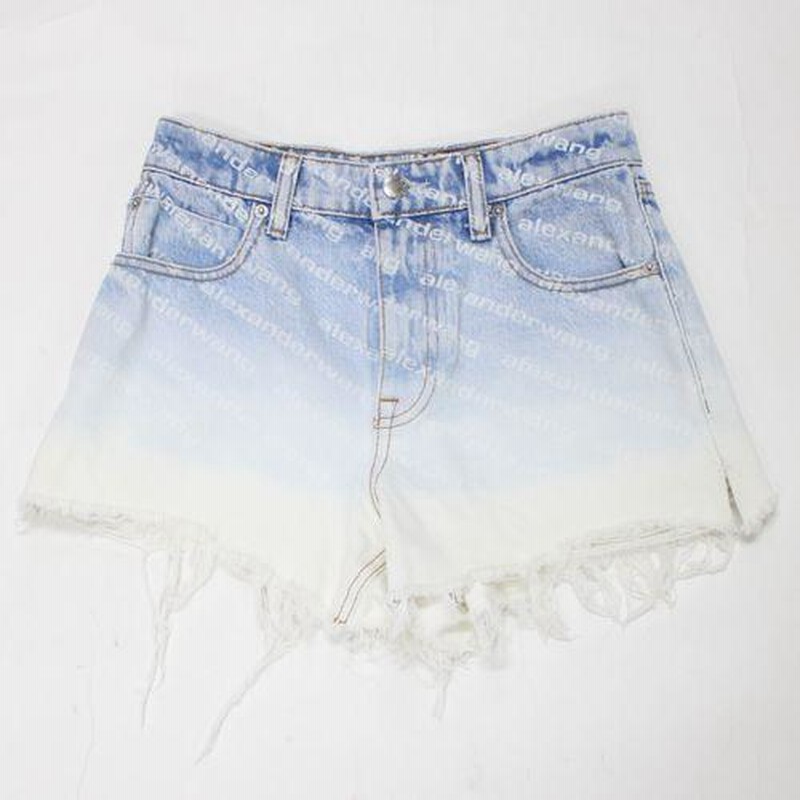 【正規品】Alexander Wang Bite デニムショートパンツ 26 ALEXANDER WANG(アレキサンダーワン) BITE／カットオフデニム