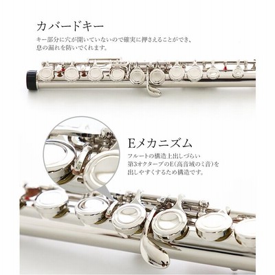 新品 未使用 送料無料 フルート 白銅製 初心者向け 学生 練習用 入門セット r400