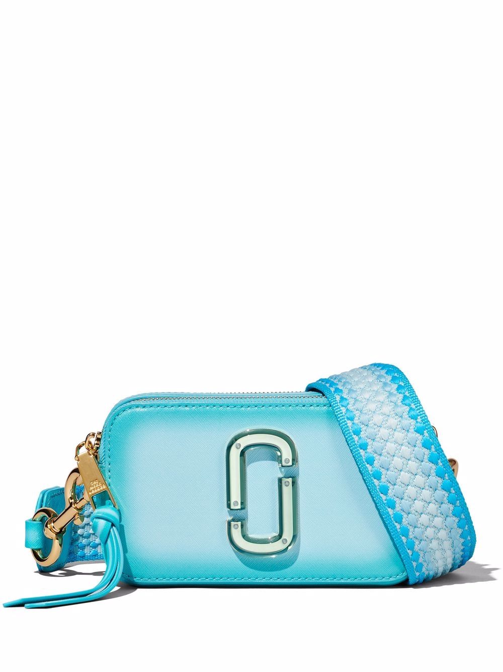 Marc Jacobs - The Fluoro Edge Snapshot crossbody bag - women - Leather - One Size - Blue