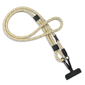 JTLEGEND OutDoor Series 8mm反光編織手機揹繩 附海波隆連接片  沙色  1條