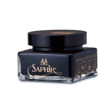 糊塗鞋匠 優質鞋材  L16 法國SAPHIR金質皮革鞋蠟75ml 1罐