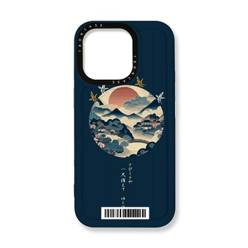 iPhone 16 Pro 殼 TRON IPhone 16 Pro 圓形復古山水畫系列  載具 MAGSAFE 磁吸 太空殼 透白款 手機殼
