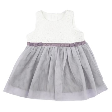 akachan honpo - 洋裝 薄紗&蕾絲-紫色