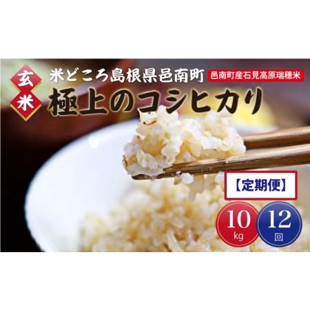 ふるさと納税 令和5年産!邑南町産石見高原瑞穂米10kg（5kg×2） 定期便12か月　お届けコース 島根県邑南町