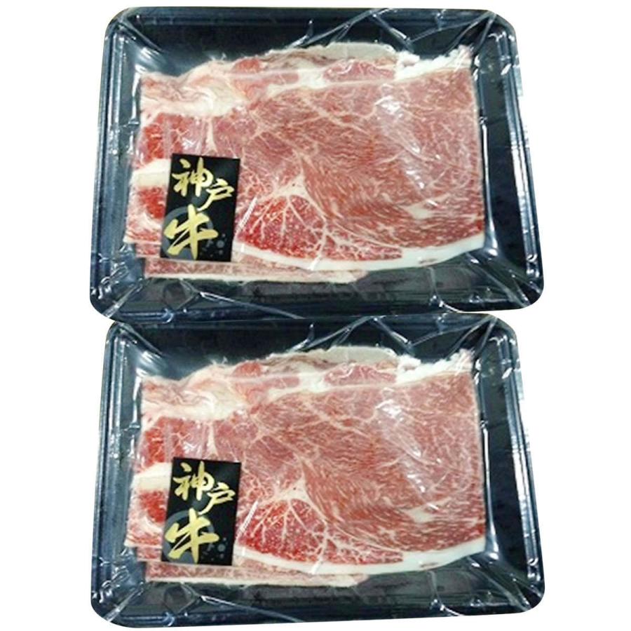 神戸牛 すき焼き＆しゃぶしゃぶ用 カタ・バラ 400g 牛肉 冷凍 精肉 黒毛和牛 国産 兵庫県産