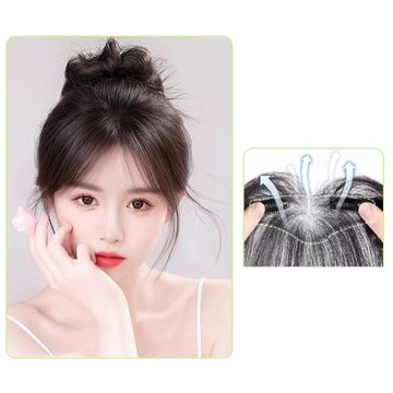 [米蘭精品] 現貨+預購 假瀏海全真髮髮片透氣假髮片輕量免打理隱形增髮量-自然直髮際線-自然輕薄女假髮4款74lf43