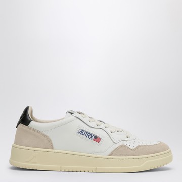 Medalist trainer in white/black leather and suede