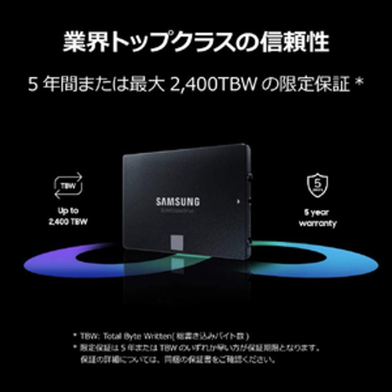 新品未開封】SAMSUNG 870 EVO 1TB MZ-77E1T0B/IT - PCパーツ