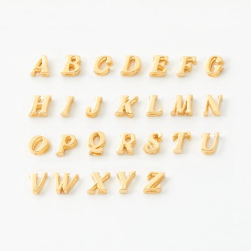英文字母墜飾2.0 / 金色 / English Alphabet Pendant