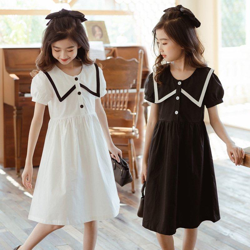 子供ワンピース 夏 半袖 子供 ドレス 子供服 女の子 ワンピース秋 夏服 ジュニア ワンピース 可愛い おしゃれ ガーリー お出かけ ガールズ 韓国風 日常 kids gir