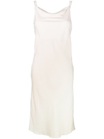 SAMSOE SAMSOE - ombré-effect slip-on dress - women - Viscose/Polyester/EcoVero Viscose (LENZING) - S - Neutrals