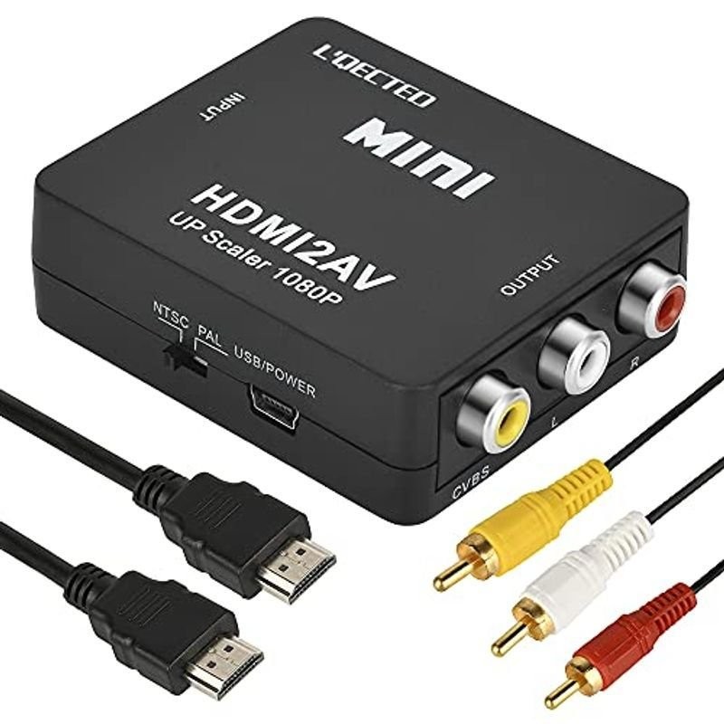 L'QECTED HDMI to RCA 変換コンバーター HDMI to AV コンポジット変換 hdmi からrca 1080P 音声出 通販  LINEポイント最大0.5%GET | LINEショッピング