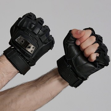 賽博龐克神域拳手鎧甲手套 / 透氣網布 / 羊皮