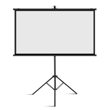 便攜支架投影幕布100寸家用移動畫質高清臥室戶外辦公投影儀幕布[DD230109]