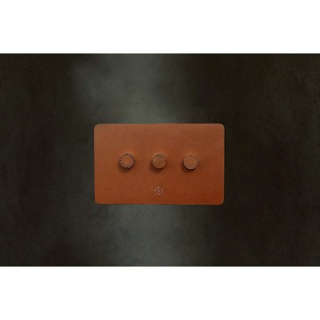 UNIC經典皮革磁鐵組 / 黃銅鑲嵌皮革磁鐵【可客製化】