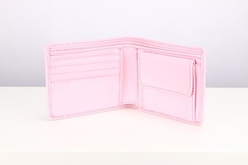 錢包帶硬幣隔層粉紅- W004PK