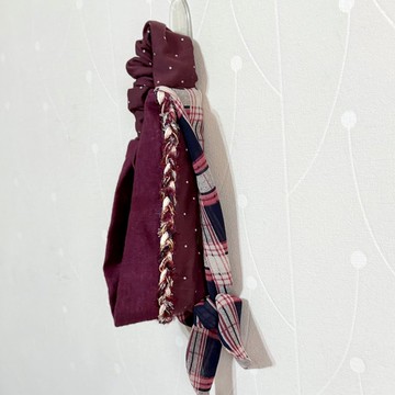 多用綁帶鬆緊髮帶/ 口罩減壓 蝴蝶結寬版頭巾領巾 蕾絲頭帶髮飾