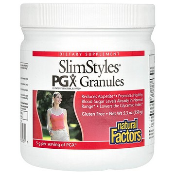 Natural Factors, SlimStyles，PGX Granules，原味，5.3 盎司（150 克）