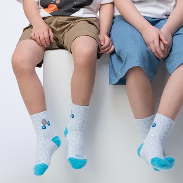 台灣製造 Coolmax吸濕排汗彈性親子襪 水分子 99%抑菌除臭襪