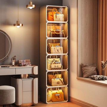 【養護型】放包包收納柜臥室置物架包架家用防塵多層大容量包包柜