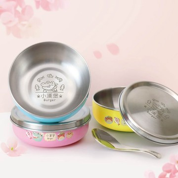 客製化繽紛三色碗 萌鱷海鮮店【鱷魚廚師】
