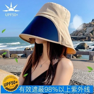 桃園出貨✨防曬帽子夏季騎車護頸全遮臉遮陽漁夫帽女防紫外線面罩百搭太陽帽 新款防曬遮陽帽 女士夏季護頸 騎車防風吹不翻