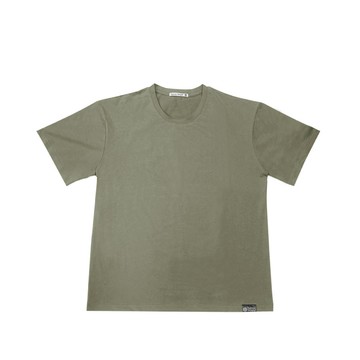 男絲滑透氣冰沁棉T-綠咖XL