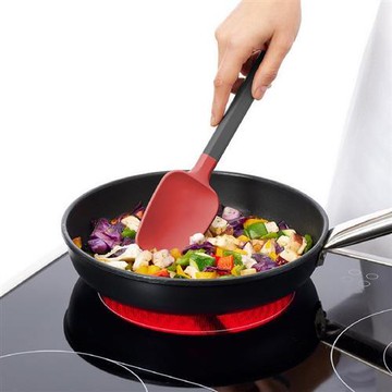 《LEKUE》不沾鍋矽膠刮杓(莓紅29cm)