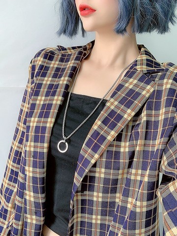 長款鈦鋼不掉色毛衣鏈個性ins百搭嘻哈項鏈吊墜潮人掛件配飾女款