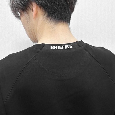 s30】【ブリーフィング/BRIEFING】MEN'S MINI 3D LOGO CREWNECK