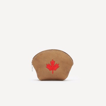Roots 小皮件- MAPLE LEAF EURO 零錢包