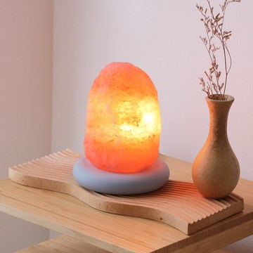 3-5kg 玫瑰鹽燈 I 清水模系列 I 三款底座 I 招財聚氣 淨化磁場