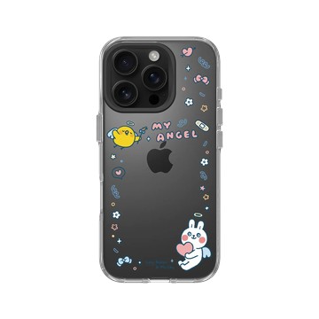 iPhone 16 Pro Clear 透明 - 懶散兔與啾先生 Lazy Rabbit and Mr.Chu - My Angel