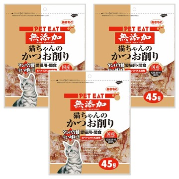 PET EAT 元氣王 貓用鰹魚薄片  鰹魚片  45g  3包