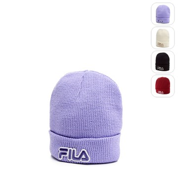 【FILA】極簡素色毛帽-紫色 HTY-5200-PL