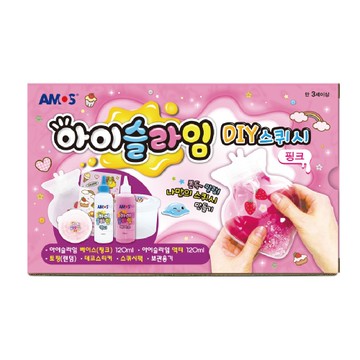 【AMOS 阿摩司】韓國原裝 史萊姆 造型 捏捏球 草莓莓粉 / 組 IS120P2-PK