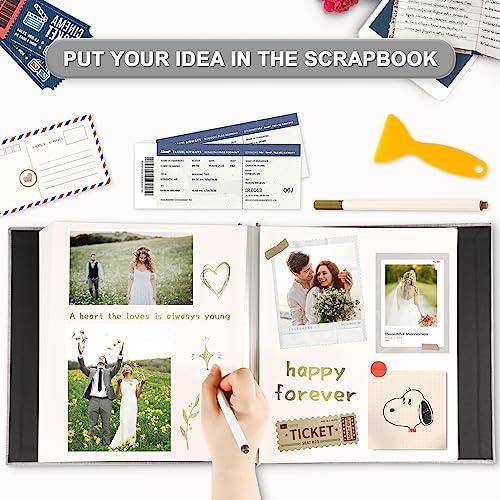 Photo Album Self Adhesive Pages Scrapbook Magnetic Photo Albums  並行輸入品