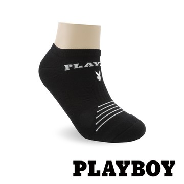 【襪款任選3雙$299、6雙$511】PLAYBOY 經典兔氣墊隱形運動襪(BF7720)