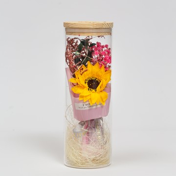 【Flower Plus】 向陽而生｜永生花玻璃罩