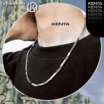 🌾健太選物🌾韓國層疊長方塊項鍊不鏽鋼項鍊鈦鋼項鍊銀色項鍊日常項鍊嘻哈項鍊飾品中性項鍊