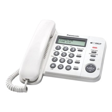 Panasonic 來電顯示有線電話機 時尚白  KX-TS560MXW