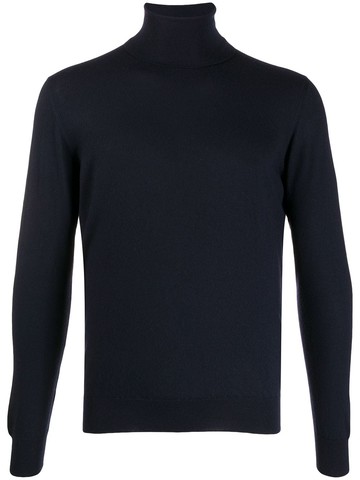 Drumohr - roll-neck cashmere jumper - men - Cashmere - 52 - Blue