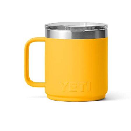 YETI Rambler 10 oz Stackable Mug, Vacuum Insulated, Stainless Steel with MagSlider Lid, Alpine Yellow並行輸入品