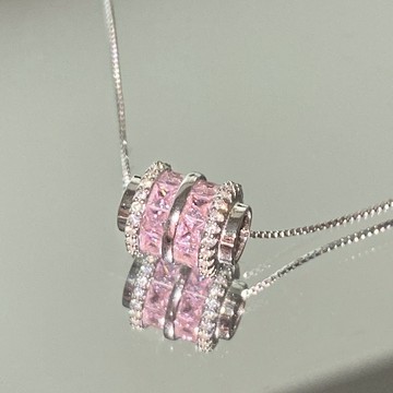 隔日到貨 寶卡兒 粉紅鑽 阿蓋爾 水晶 莫桑鑽 ARGYLE 拓帕石 項鏈 項鍊 6608