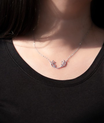 ::森之精靈:: 925Silver 鹿角項鍊