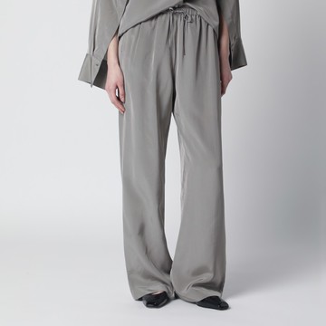 Light grey wide striped trousers