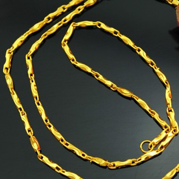 ［Hi rosé!］現貨！黃銅鍍真金 1.5mm女士元寶鏈  越南砂金女士項鍊 越南砂金久不掉色（送盒子）